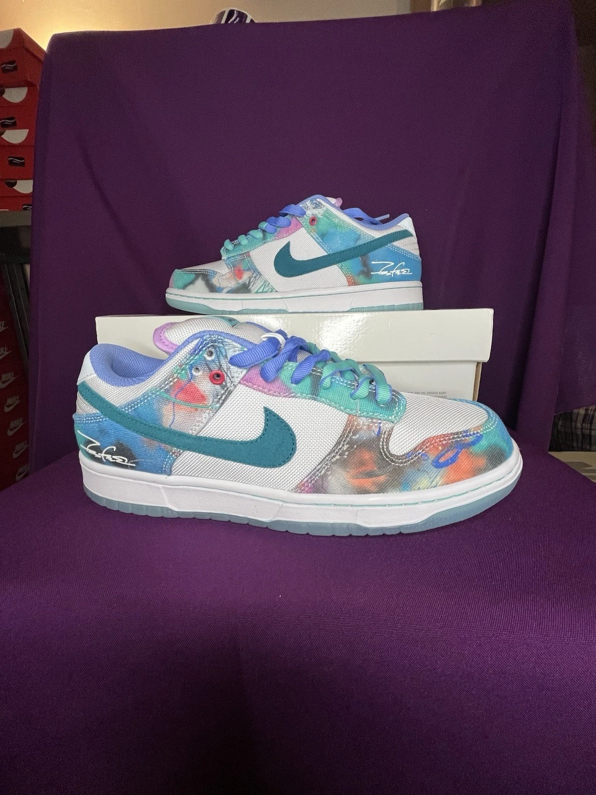 Nike SB Dunk Low 'Futura Laboratories Bleached Aqua' UK 9