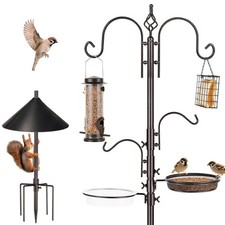 ERYTLLY Bird Feeders Bird Feeding Station Kit Bird Feeding Pole Wild Bird Fee...