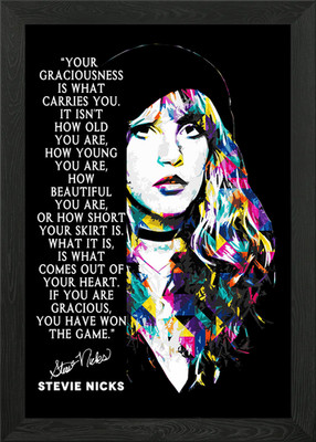 Stevie Nicks Gerahmtes Wandbild Poster Leinwanddruck Bild