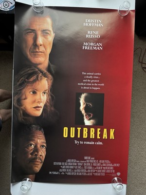 OUTBREAK (1995) Morgan F. Authentic Vtg Movie Poster 27x40  D/S Rolled NEAR MINT