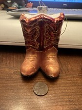 Cowboy Boots Christmas Ornaments Western Rustic Country Rodeo