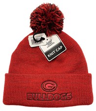 GEORGIA BULLDOGS infrared Pom College Official NCAA Football one size Beanie Cap