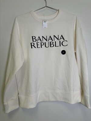 Banana Republic Sweatshirt Women's Small Pullover Crew Neck Long Sleeve  *NWT*