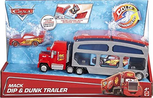 Disney Cars Mini Cars Color Changers / Mack Dip and Dunk Trailer Mack Color Chan