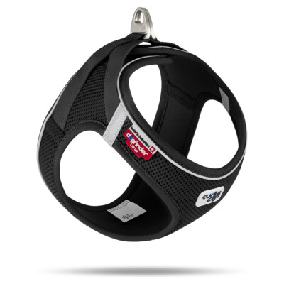 Curli Vest Geschirr Magnetic V2 schwarz Hundegeschirr mit Kühlung & Sicherheit