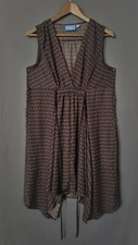 Simply Vera Vera Wang Sleeveless Adjustable Smocked Waist Tie Dress Size Medium
