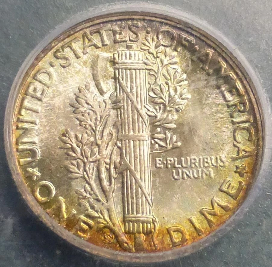 1945 s ICG ms67 CONECA DDR-001 Doubled die reverse RARE - Image 3 of 4