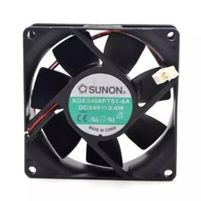 SUNON KDE2408PTS1-6A DC24V 3.4W 8CM 2-Pin Silent Cooling Fan