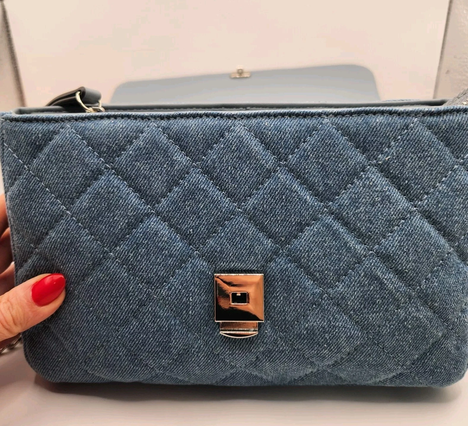 Borsa a tracolla Mario Valentino blu chiaro jeans Unica colore denim