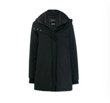 Herno Laminar 2 Ply Coat Womens 44 Medium Black Gore-tex Removable Down Bib Hood