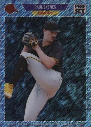 Paul Skenes Rookie 2024 Leaf Pro Set Prismatic Blue Refractor RC Pirates Rare P