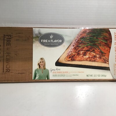 NEW Fire & Flavor All Natural Cedar Grilling Planks 2 Pack 15'' Gas or Charcoal