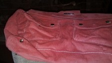 Miche Shell Corduroy Bag Purse Clutch In Dark Orange With Pockets 