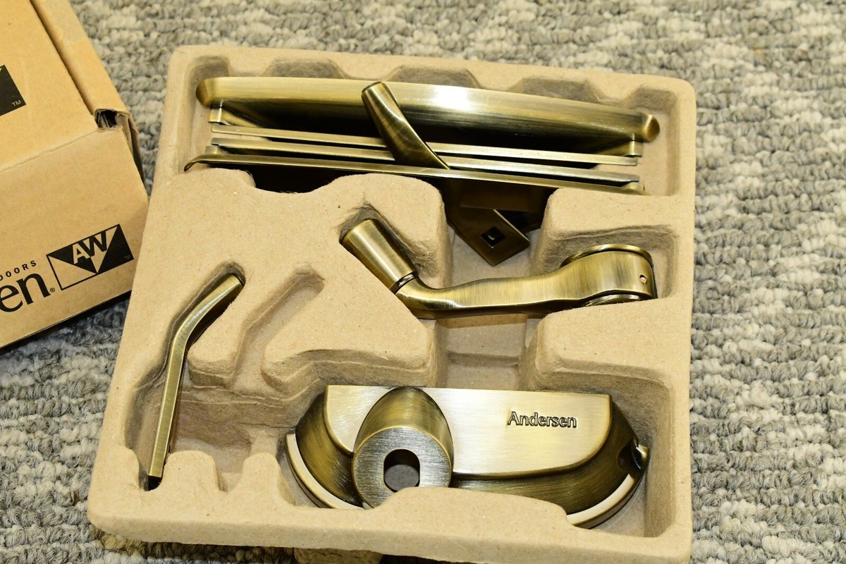 ANDERSEN Window Crank Hardware Pack Kit Handle HDWE Antique Brass