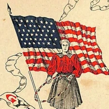 1898 "Gymnasium Evening" Program Card Frances N. Boynton (Likely Ogontz School)