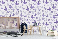 3D Butterfly Seamless Wallpaper Wall Mural Removable Self-adhesive Sticker485