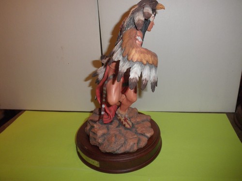 GREGORY PERILLO Spirits 'EAGLE DANCER' Figurine Hand Painted //RARE// - Picture 4 of 8