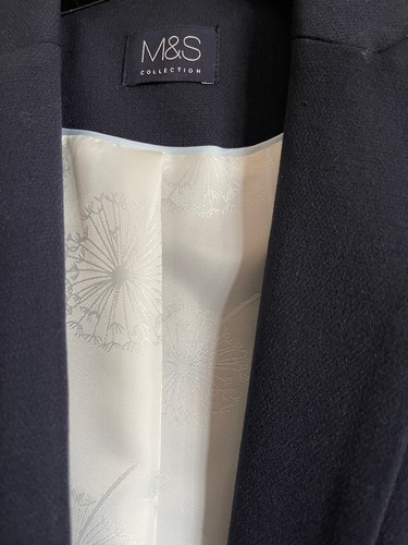 M&S Ladies Blazer & Skirt Suit Set Navy - Picture 9 of 9