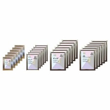 Image of (Pack of 6) Plastic 6x4 7x5 10x8 A4 Photo Picture Frames With Border Stand Wall