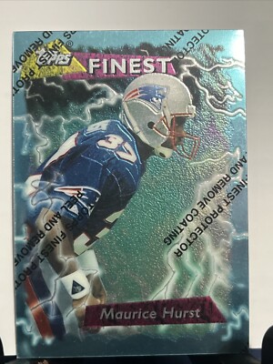 Maurice Hurst 1995 Topps Finest New England Patriots #116 With Coating