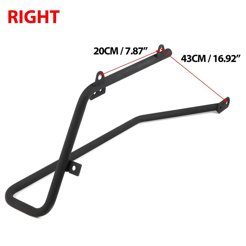 Saddlebag Black Conversion Brackets Mount Kit For 2004-2014 Harley Sportster 883 Foto 4 de 4