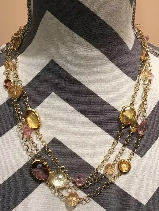DANA KELLIN For Target Multi Color 3 Strand Gold 18