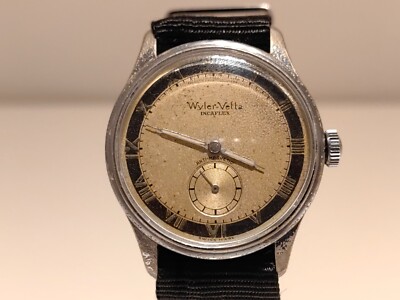 VINTAGE RARE SWISS WW2 ERA MEN'S MECHANICAL WATCH 