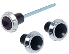 64-66 Chevy/GMC Truck Chrome/Black Headlight, Wiper Switch and Choke Knob