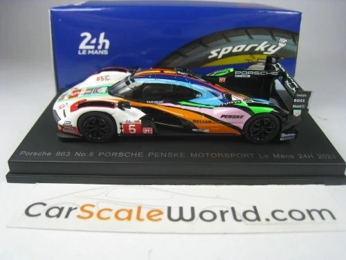 PORSCHE 963 #5 24H LE MANS 2023 PORSCHE PENSKE MOTORSPORT 1/64 SPARK - Imagen 2 de 3