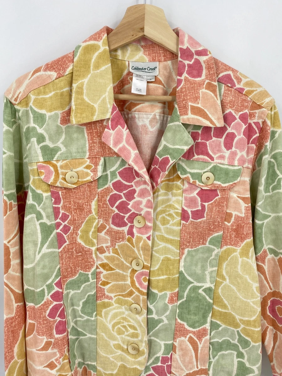 Coldwater creek floral jacket sale