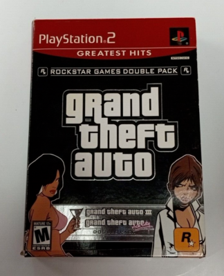 【激レア】グランドセフトオートIII バイスシティ　ダブルパック　販促ポスター PS2 Grand Theft Auto III and Vice City Rockstar double pack with