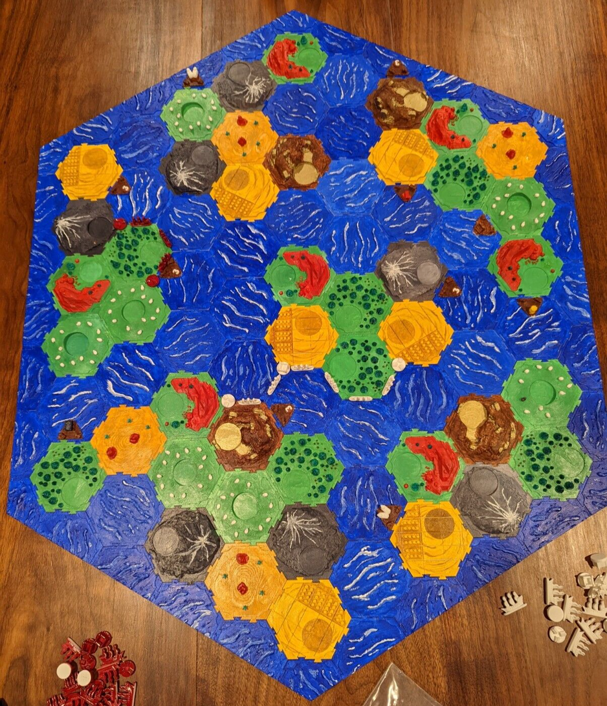 Settlers of Catan and Seafarers Expansion 3D Printed Interlocking Tiles  Painted | eBay
