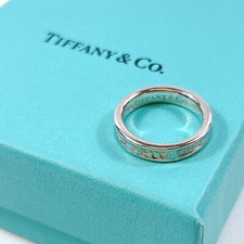 Anello Tiffany & Co. 1837 in argento sterling 925 con logo US5 inciso autenti...