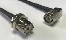 TNC Male Angle to UHF Female Bulk Pick Length RG58 Coax RF Cable Quality 50ohm