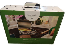 NEW Kate Spade Target   Portable Polka Dot Record Player Bluetooth Rechargeable