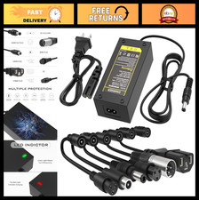 Universal 42V 2A Fast Charger with 7 Plugs for 36V Li-ion Battery Devices