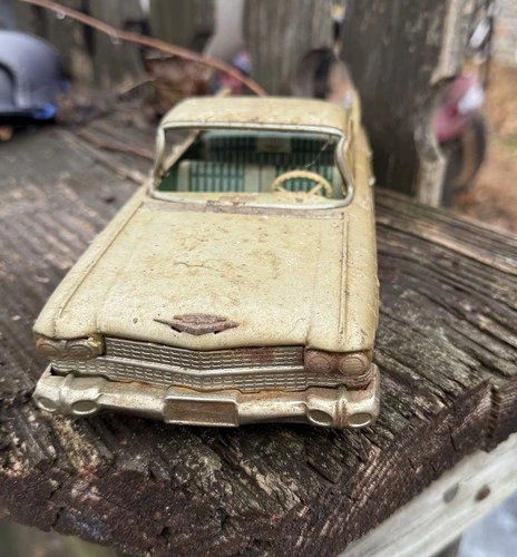 Bandai 1959 Cadillac Tin Friction Car Vintage, Made in Japan