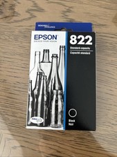 Genuine Epson 822 Standard Capacity Black Cartridge New Exp 05/2027 - New Sealed