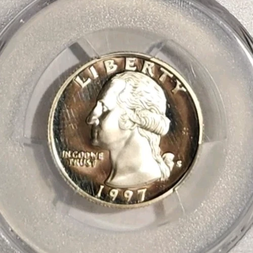 1997 s  Silver Quarter  Pcgs  PR69 DCAM