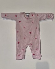 Jacadi Paris Pink Heart One-Piece for Kids - 3m