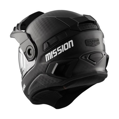 CKX Carbon Black Mission AMS Snow Helmet w/Electric Shield