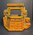 McCoy Pottery Wishing Well Planter  (with chain) Vintage USA 1950s