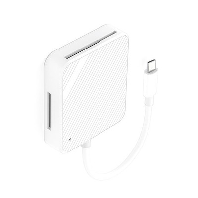 4 in 1 USB-C Smart Media M2 SD XD Card Reader Adapter 4-Slot For iPhone Android