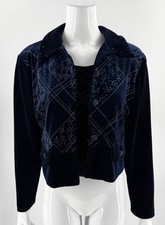 Nancy Bolen Velour Jacket & Tank Set Sz XS / ...
