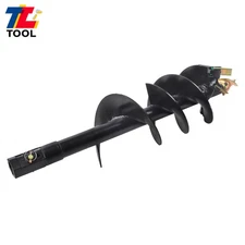 12" x 48" Bullet Rock Auger Bit Hex Collar Skid Steer Attachment NEW