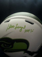 Steve Largent Signed Full Size Lunar Authentic Helmet Seattle Seahawks Beckett