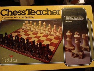 1979 CARDINAL CHESS TEACHER BEGINNER SET LEARNING GAME, COMPLETE