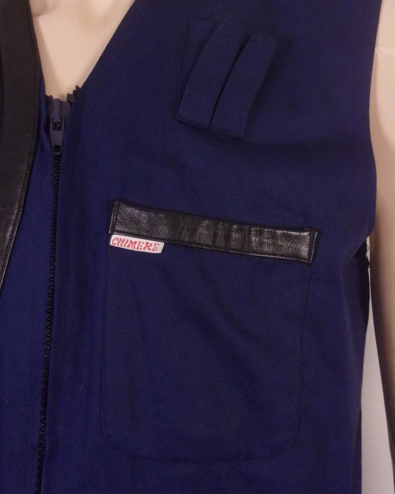 vintage EUC Chimere Inc. Criterium Skeet Shooting Vest Leather Rifle Pad L - Image 2 of 4