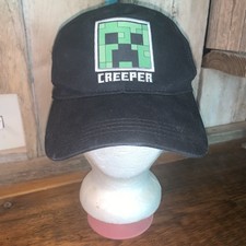 Minecraft Creeper Hat Cap Snap Back Adjustable Kids Youth Boys Black