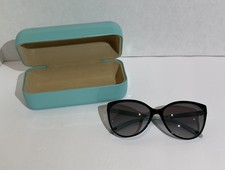 Tiffany VICTORIA TF 4089B Black Azure/Blue Grey Shaded Polarized Sunglasses